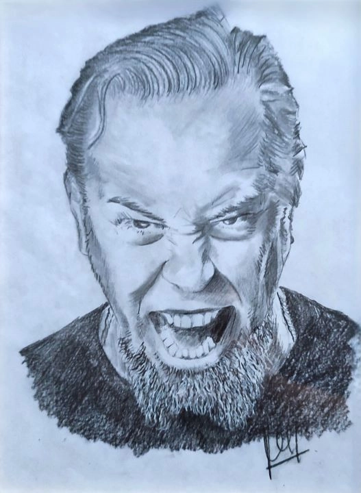 Dessin de james hetfield